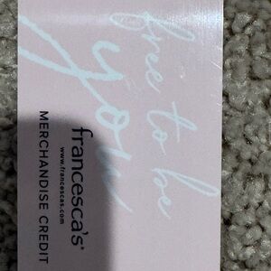 Francesca's Merchandise Credit Card